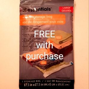 NWT🎁FREE w/Purchase. Vacuum Storage Bag Large Essentials Waterproof Airtight